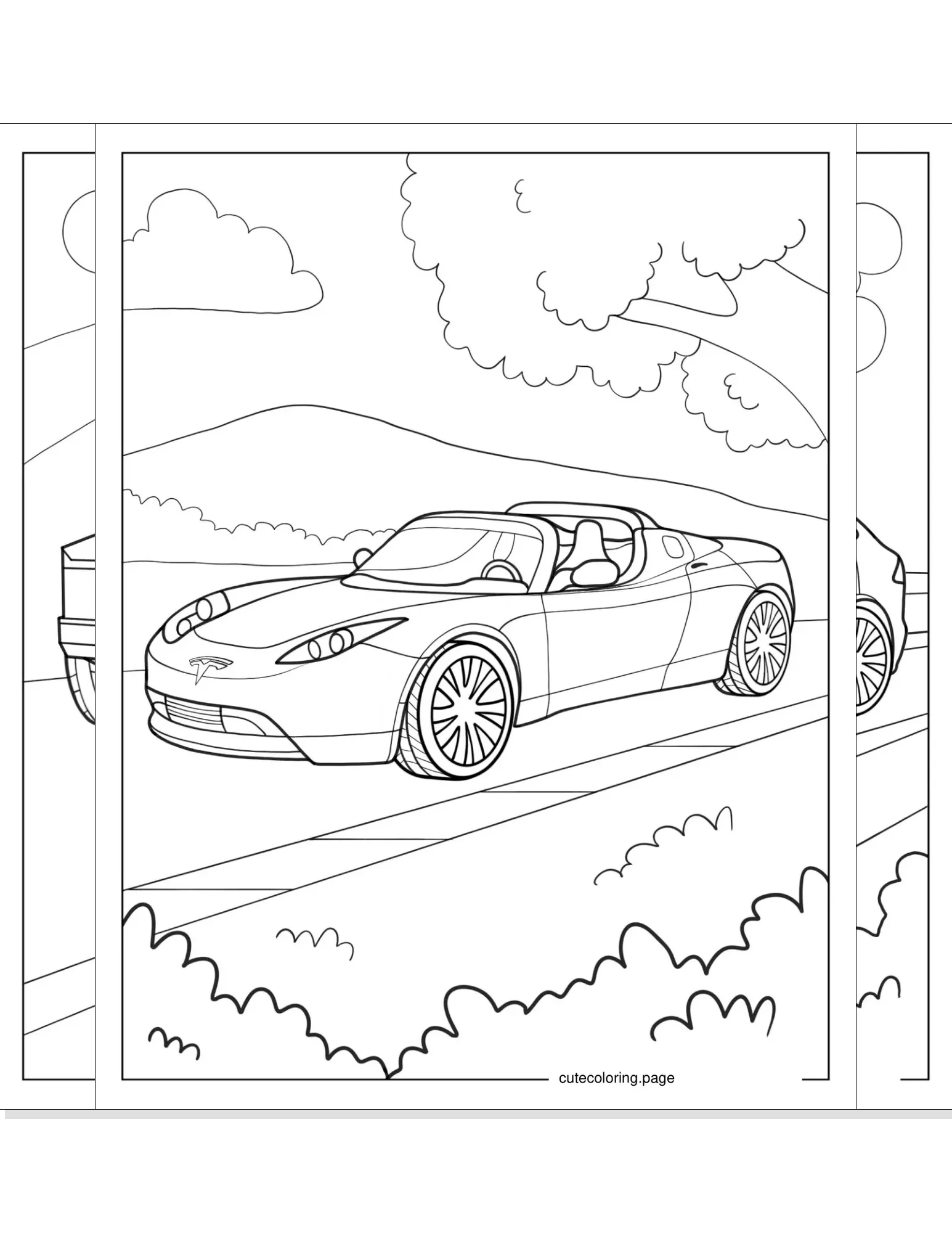 tesla coloring pages coloring page