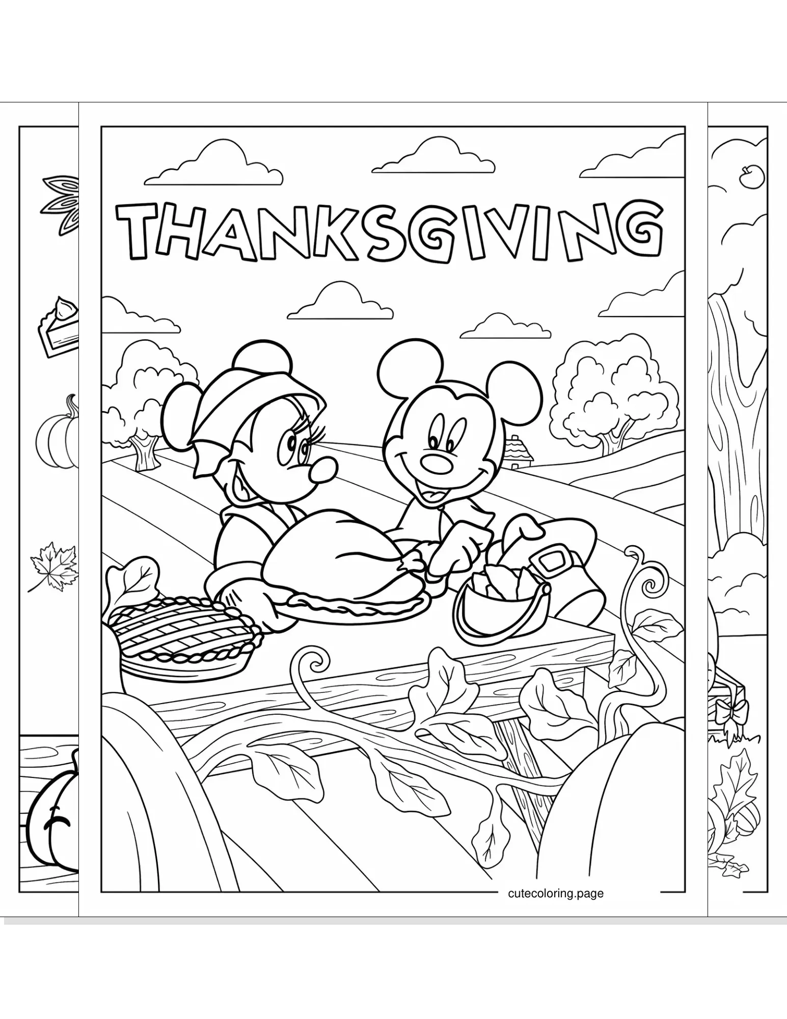 thanksgiving coloring pages coloring page