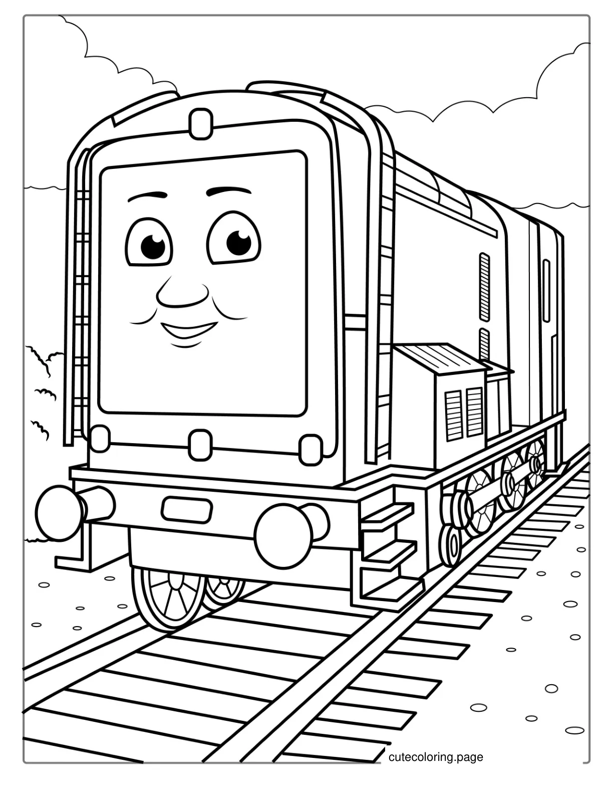 Coloring Page Of Diesel The Train coloring page