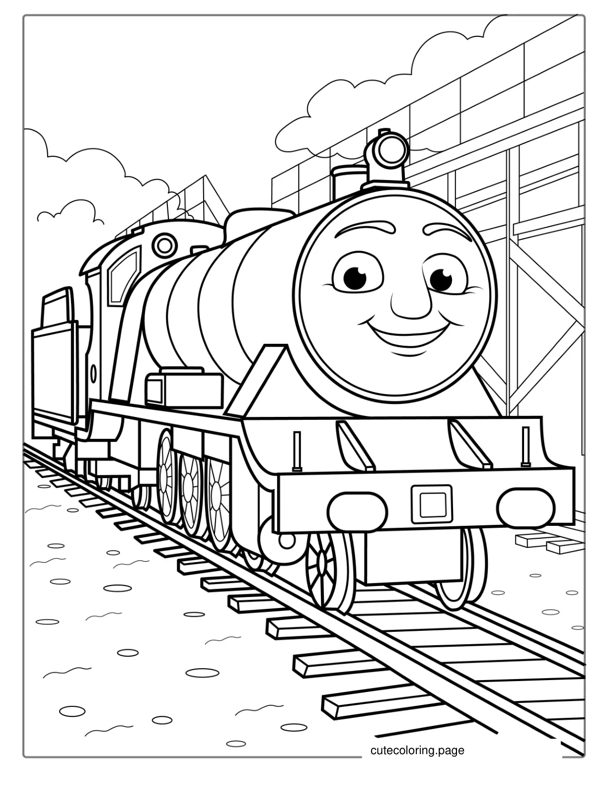 Coloring Page Of Oliver The Train coloring page