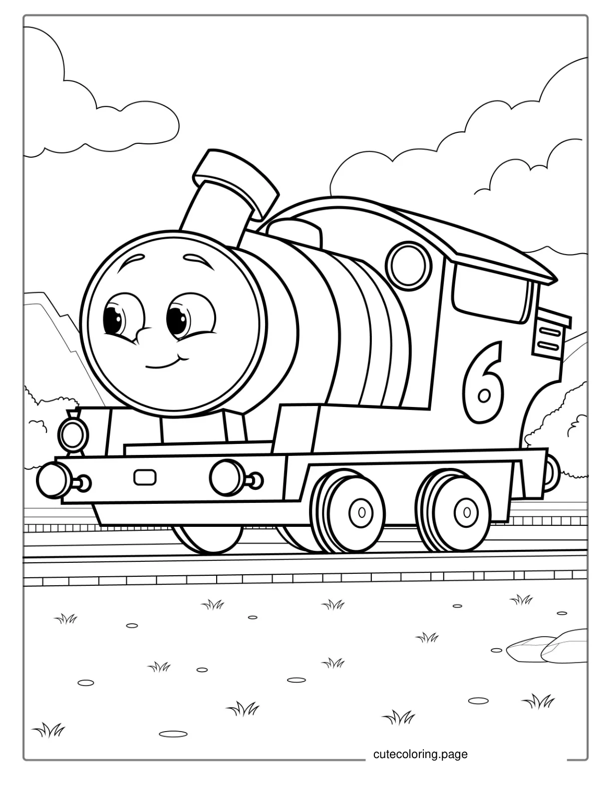 Coloring Page Of Percy From Thomas And Friends coloring page