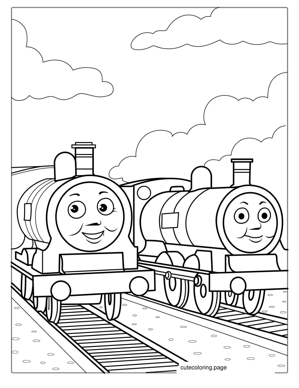 Donald And Douglas Coloring Sheet coloring page