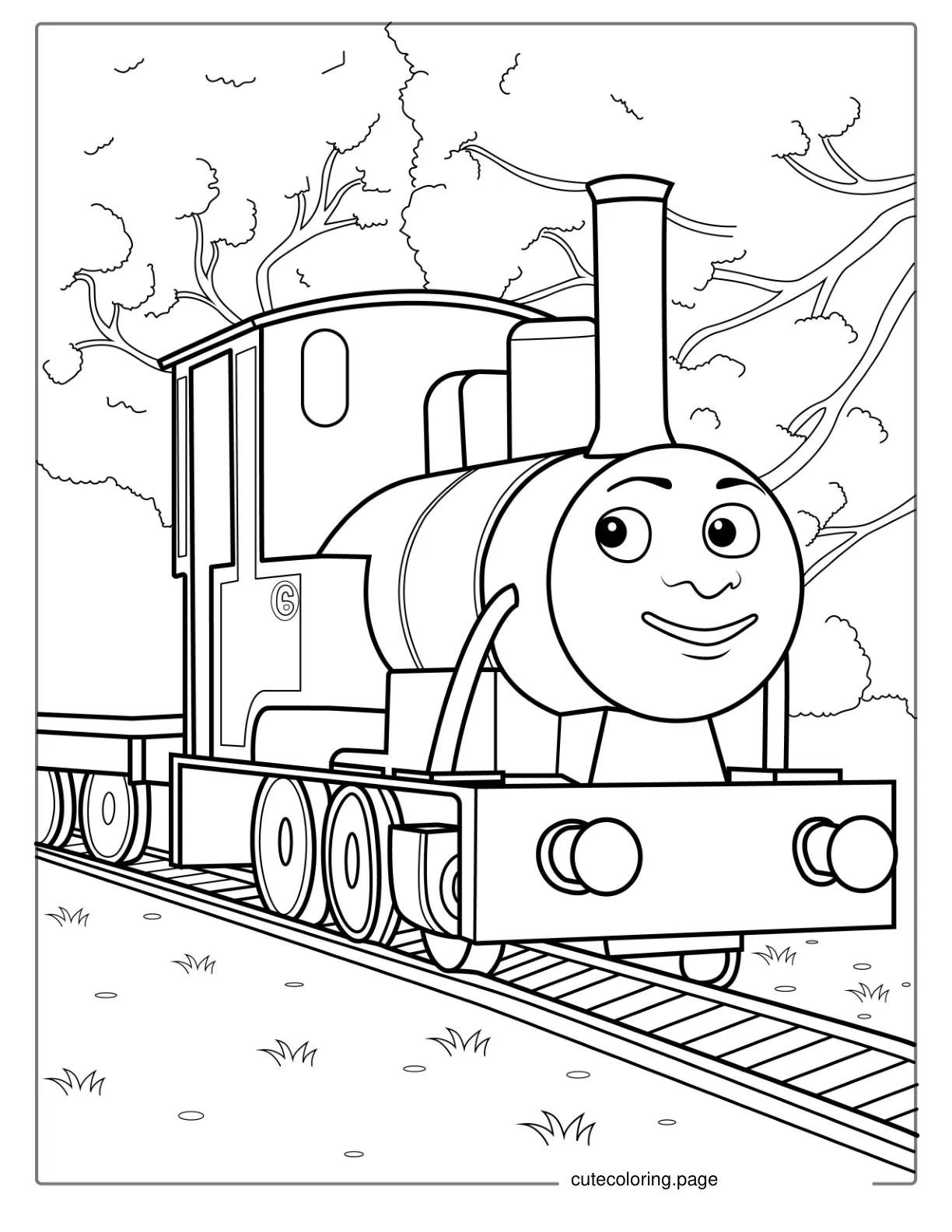 Duncan The Train Coloring Sheet coloring page