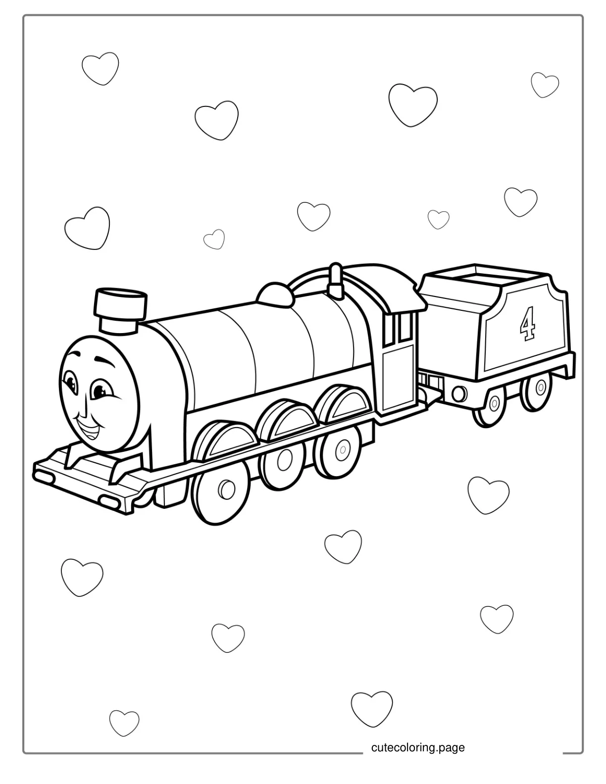 Easy Coloring Page Of Gordon The Train coloring page