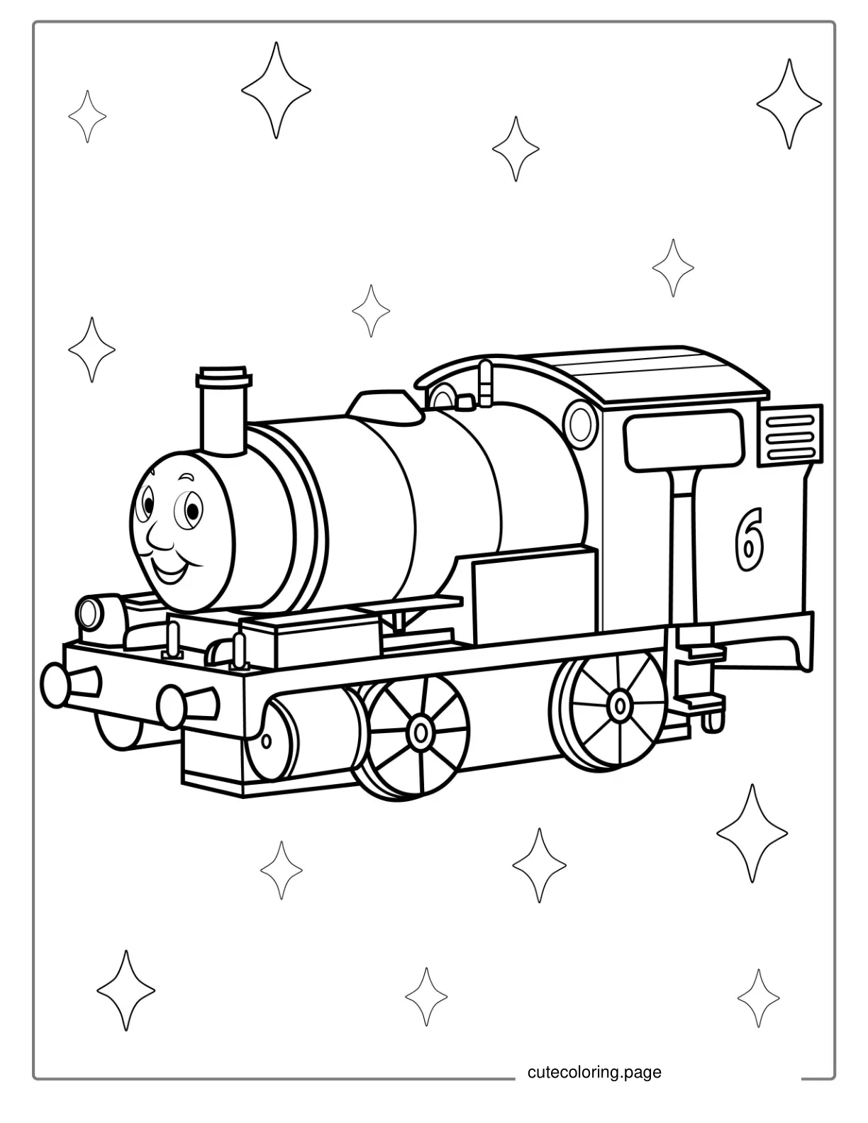 Easy Coloring Page Of Percy The Train coloring page