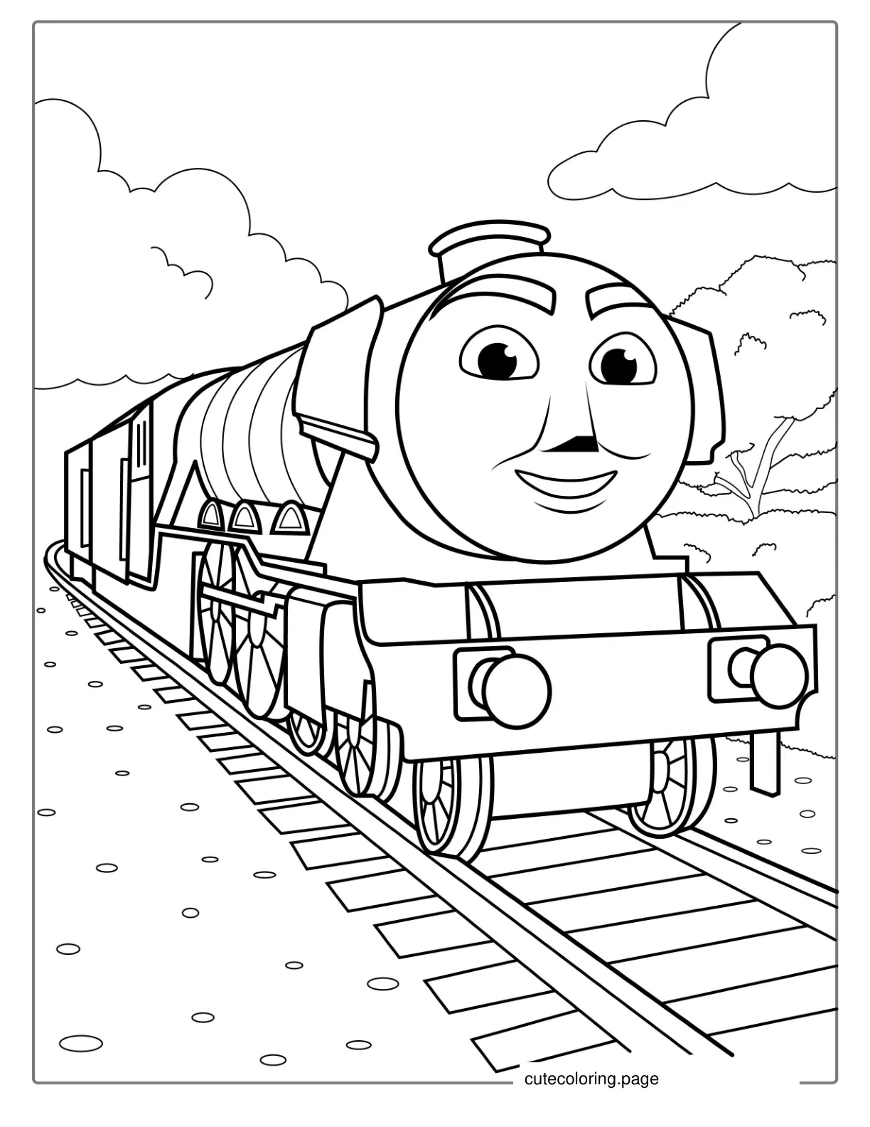 Flying Scotsman Coloring Page For Kids coloring page