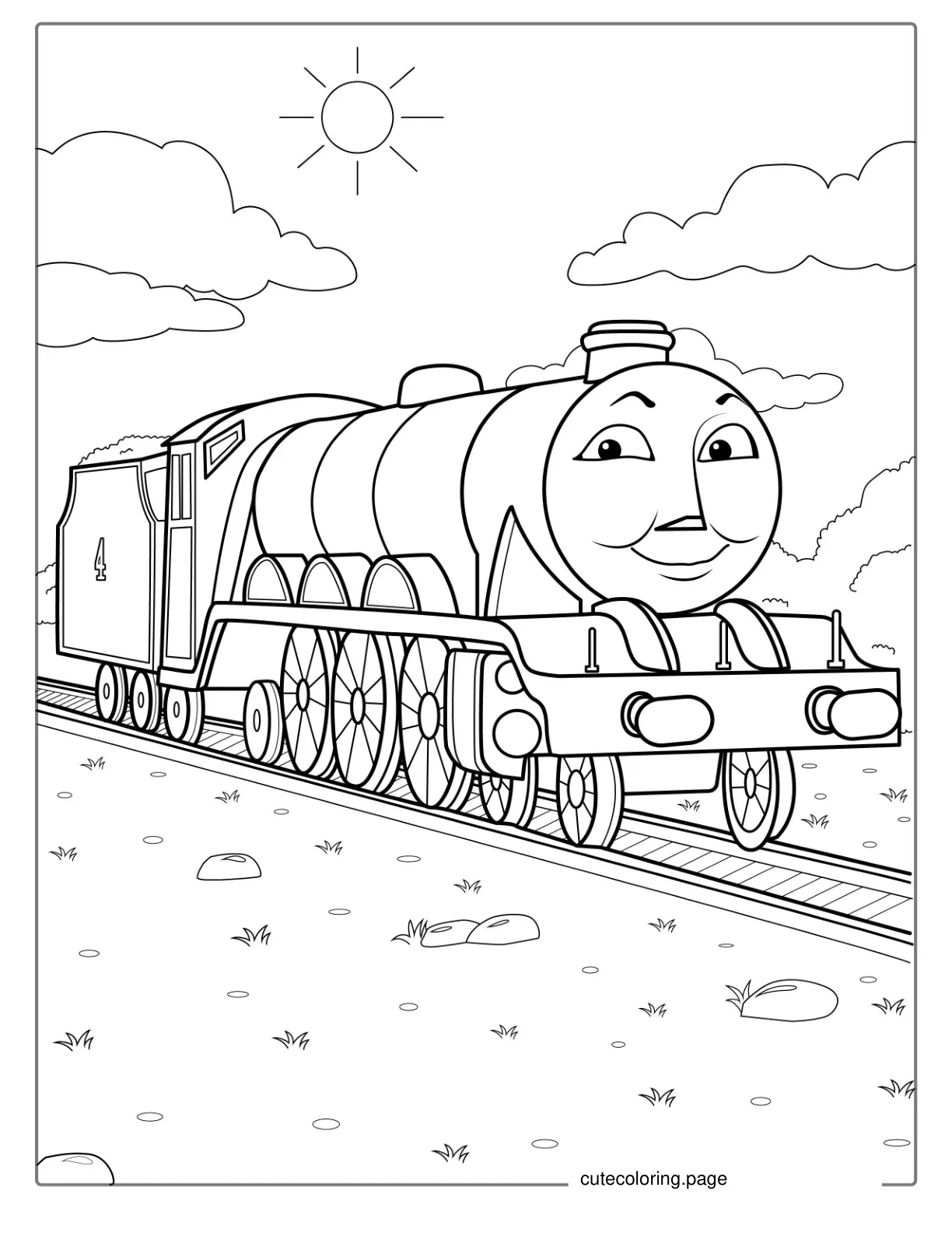 Gordon From Thomas And Friends Coloring Page coloring page