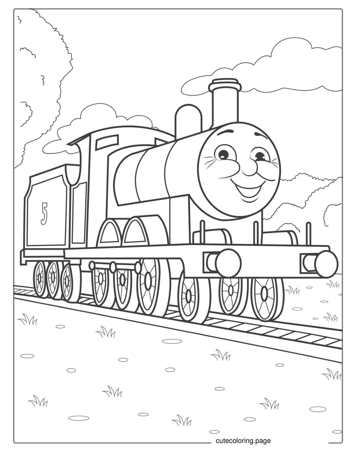 James The Train From Thomas And Friends coloring page