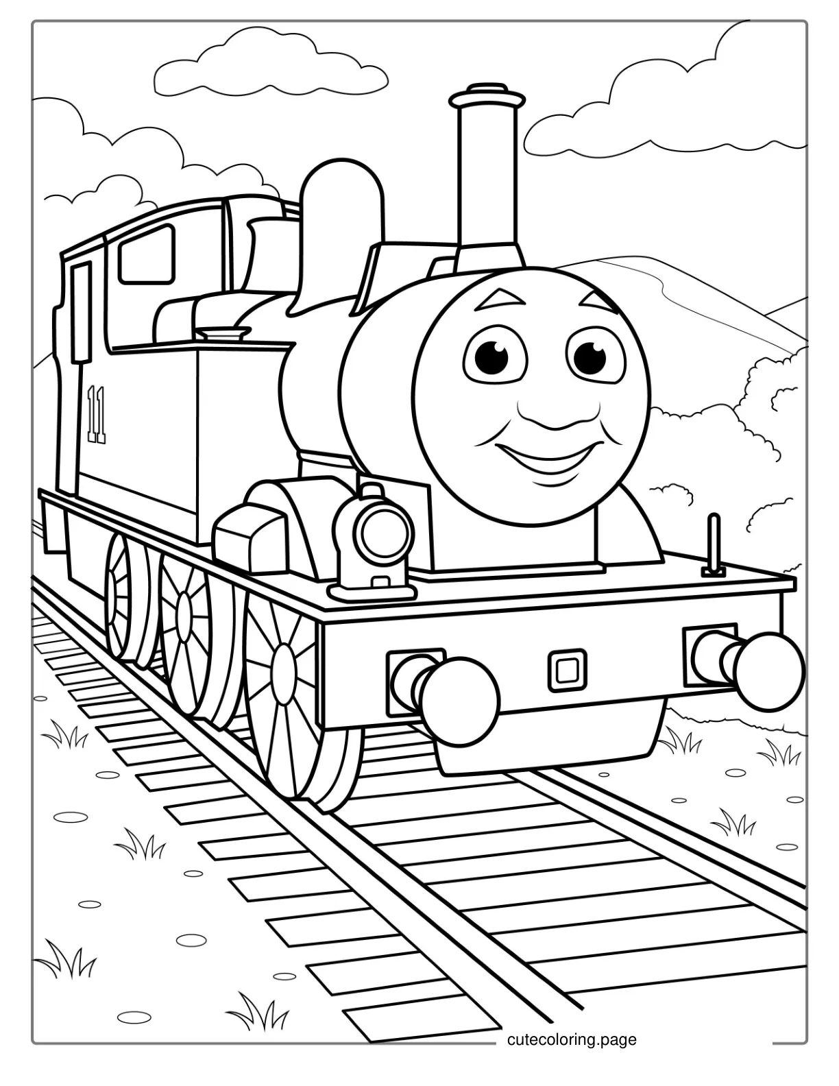 Oliver The Train From Thomas And Friends coloring page