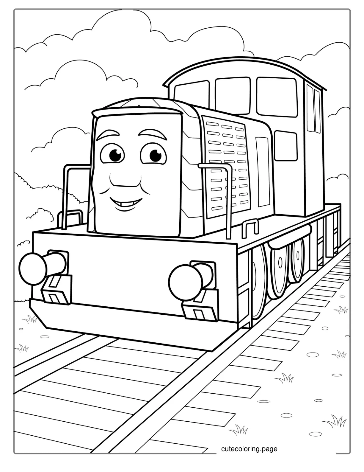 Salty The Train From Thomas And Friends coloring page