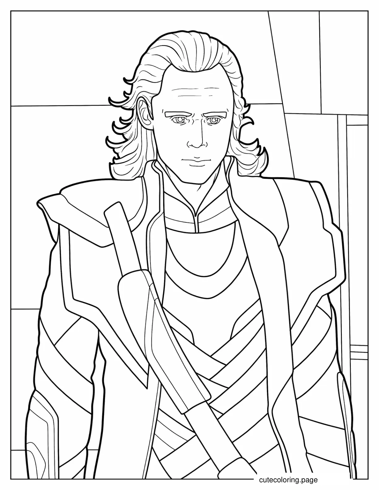 Thors Brother Loki To Color coloring page