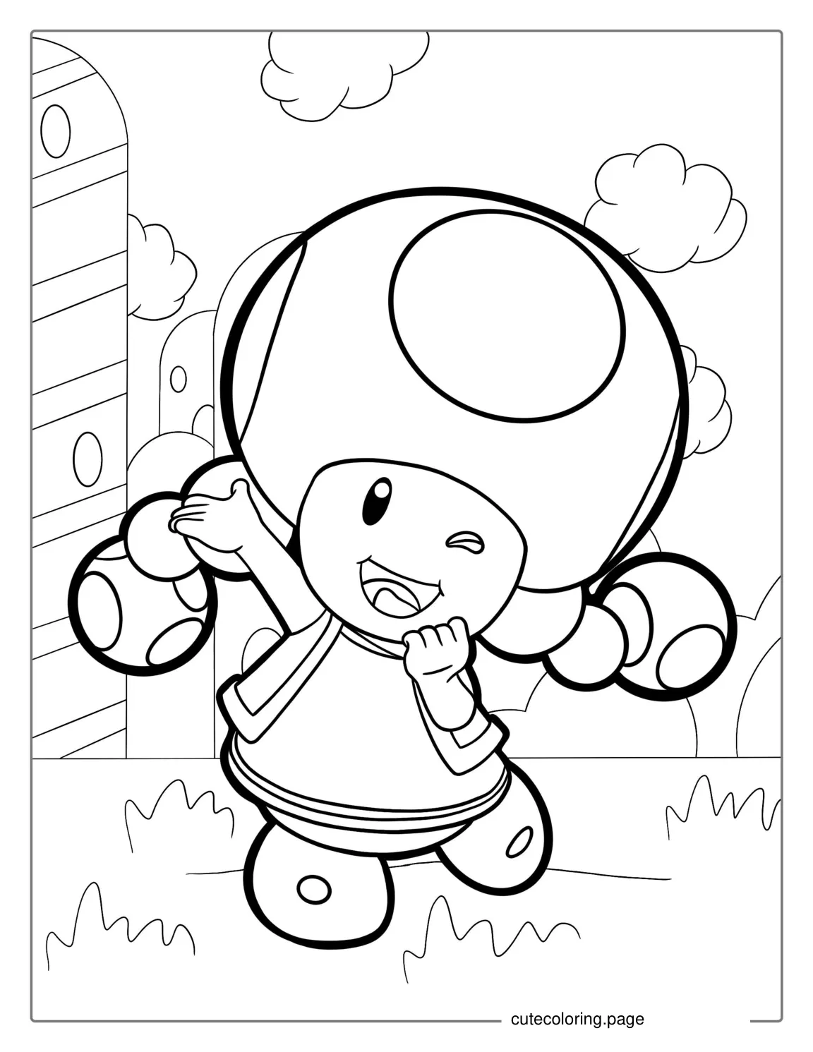 Toadette Coloring Page For Kids coloring page