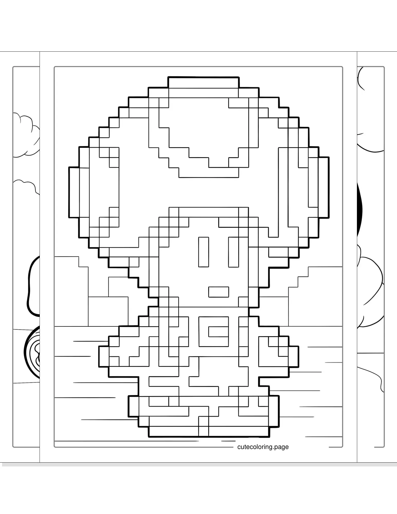 toad coloring pages coloring page