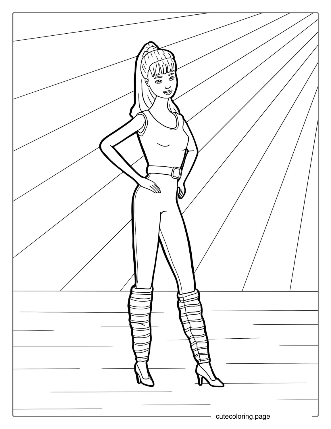 Barbie From Toy Story Coloring Page coloring page