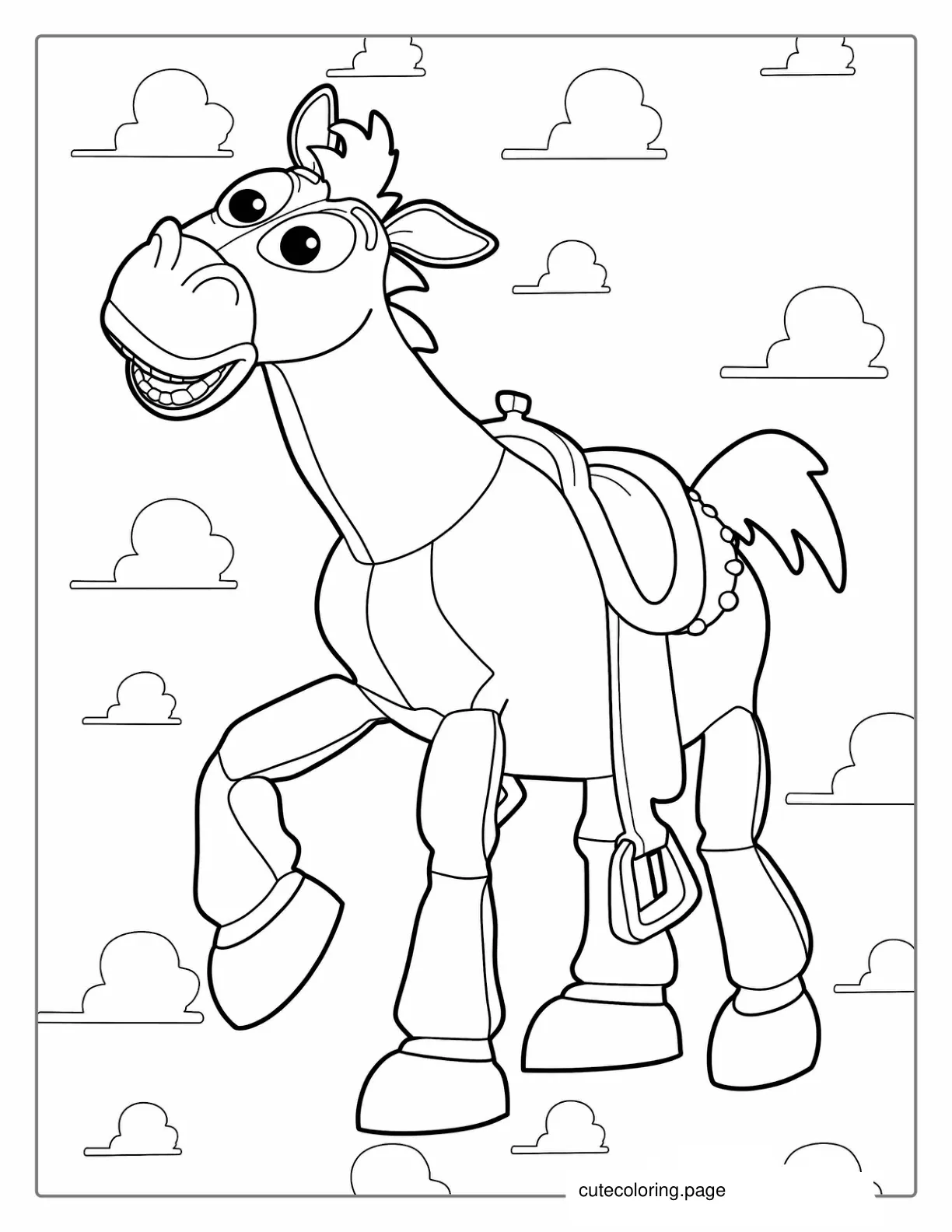 Bullseye The Horse From Toy Story To Color coloring page