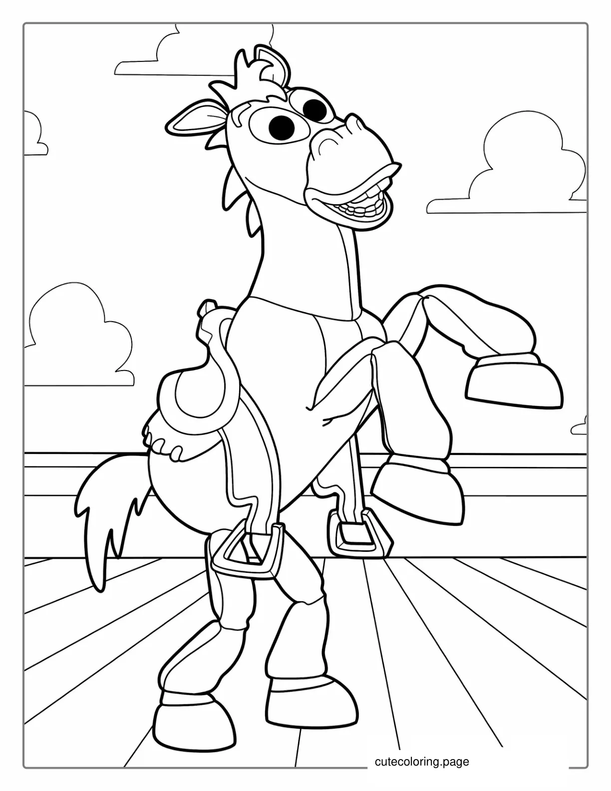 Coloring Page Of Bullseye The Horse coloring page