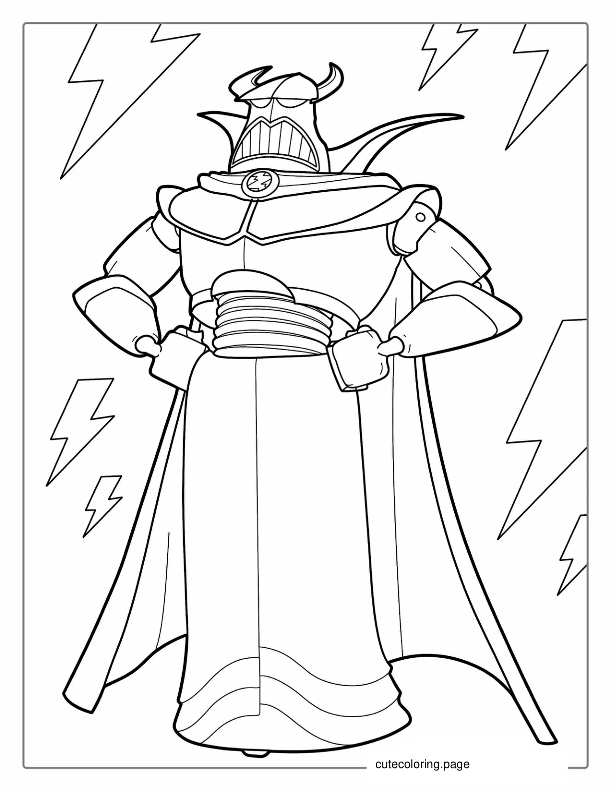 Coloring Page Of Zurg From Toy Story coloring page