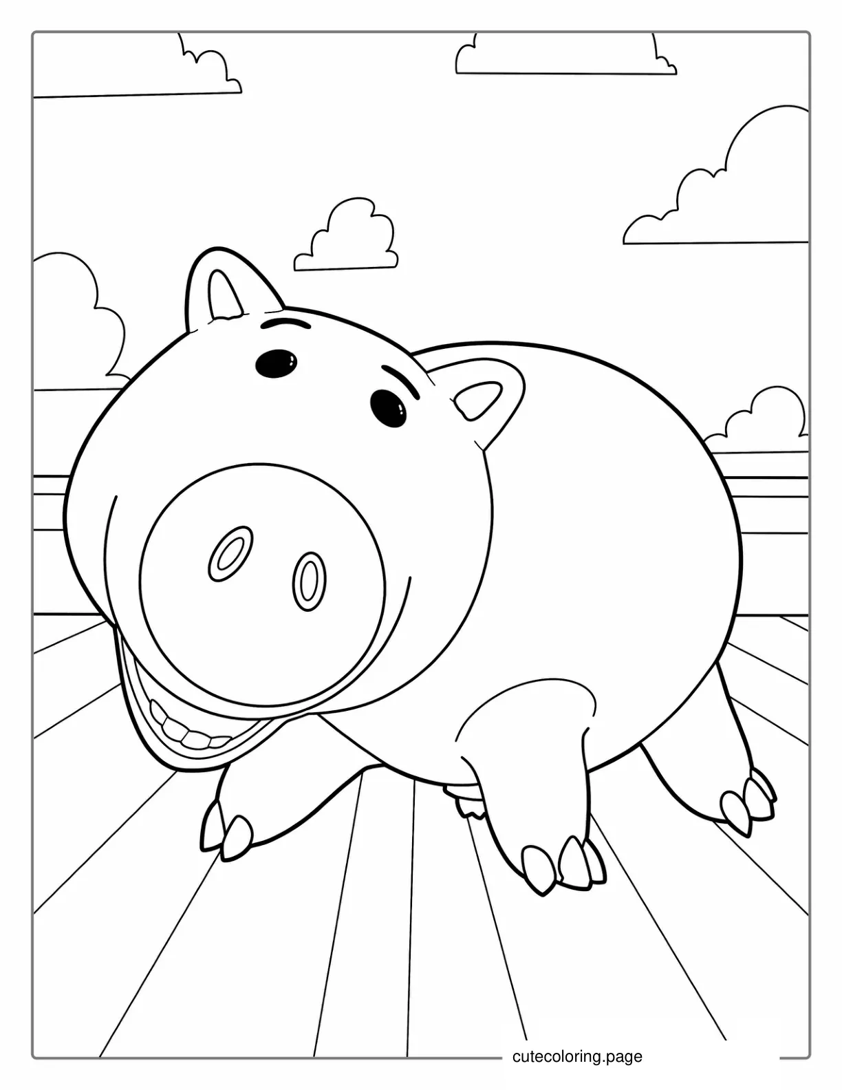 Hamm The Pig Coloring Page coloring page