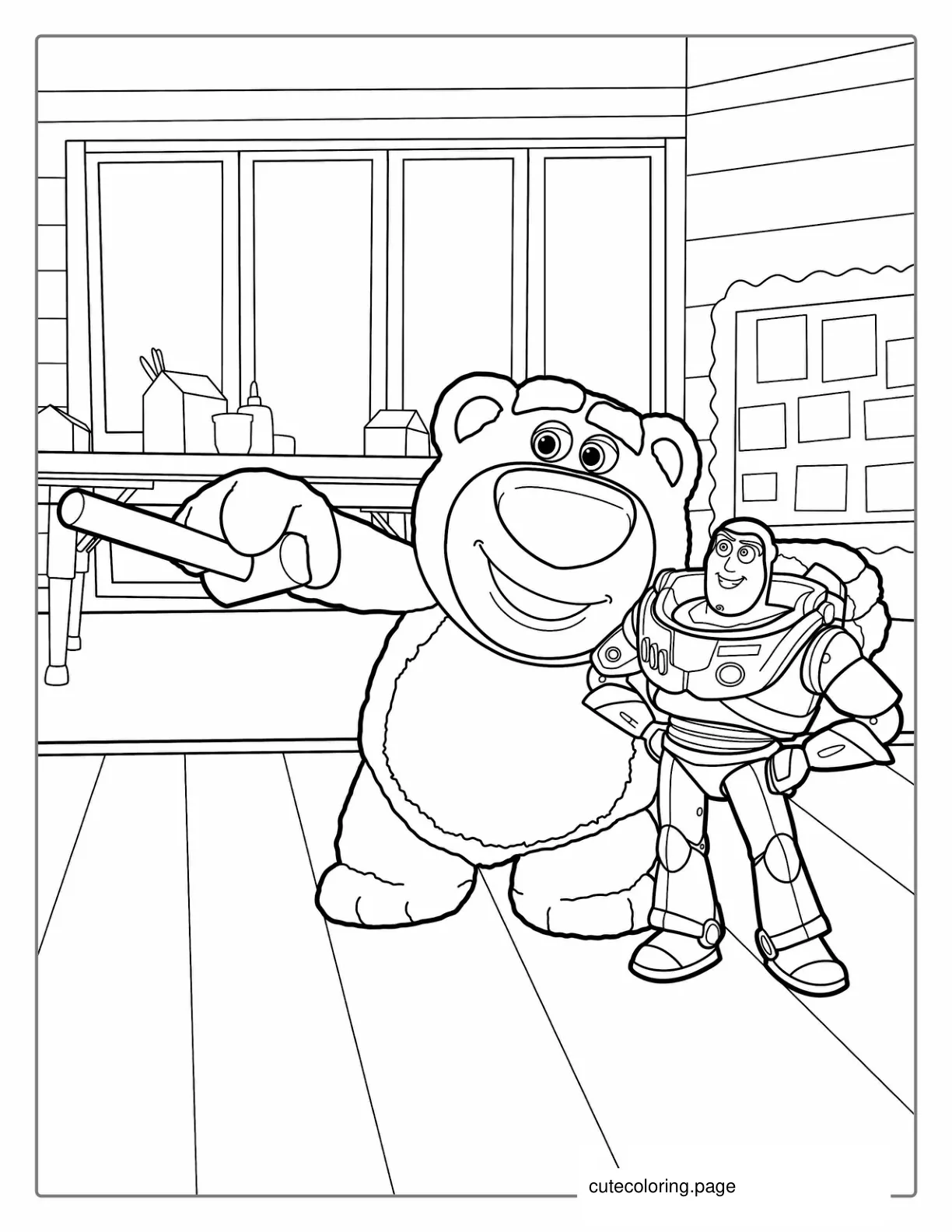 Lotso And Buzz Coloring Page coloring page