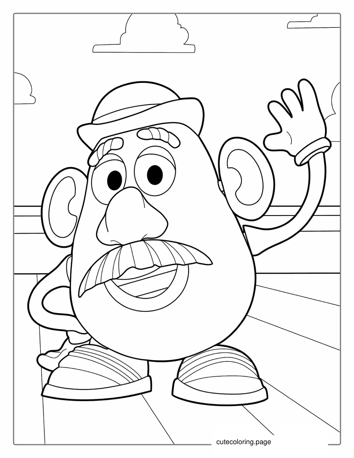 Mr Potato Head Coloring Page coloring page