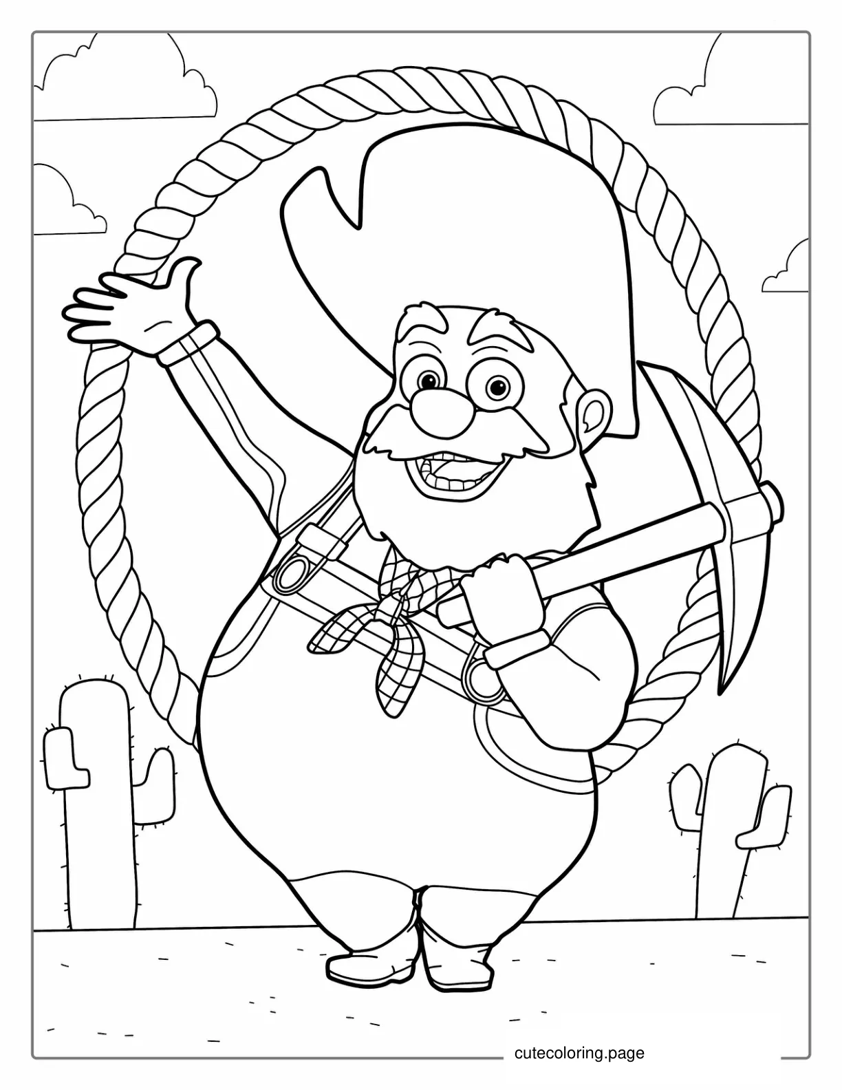 Stinky Pete Prospector Coloring Page coloring page