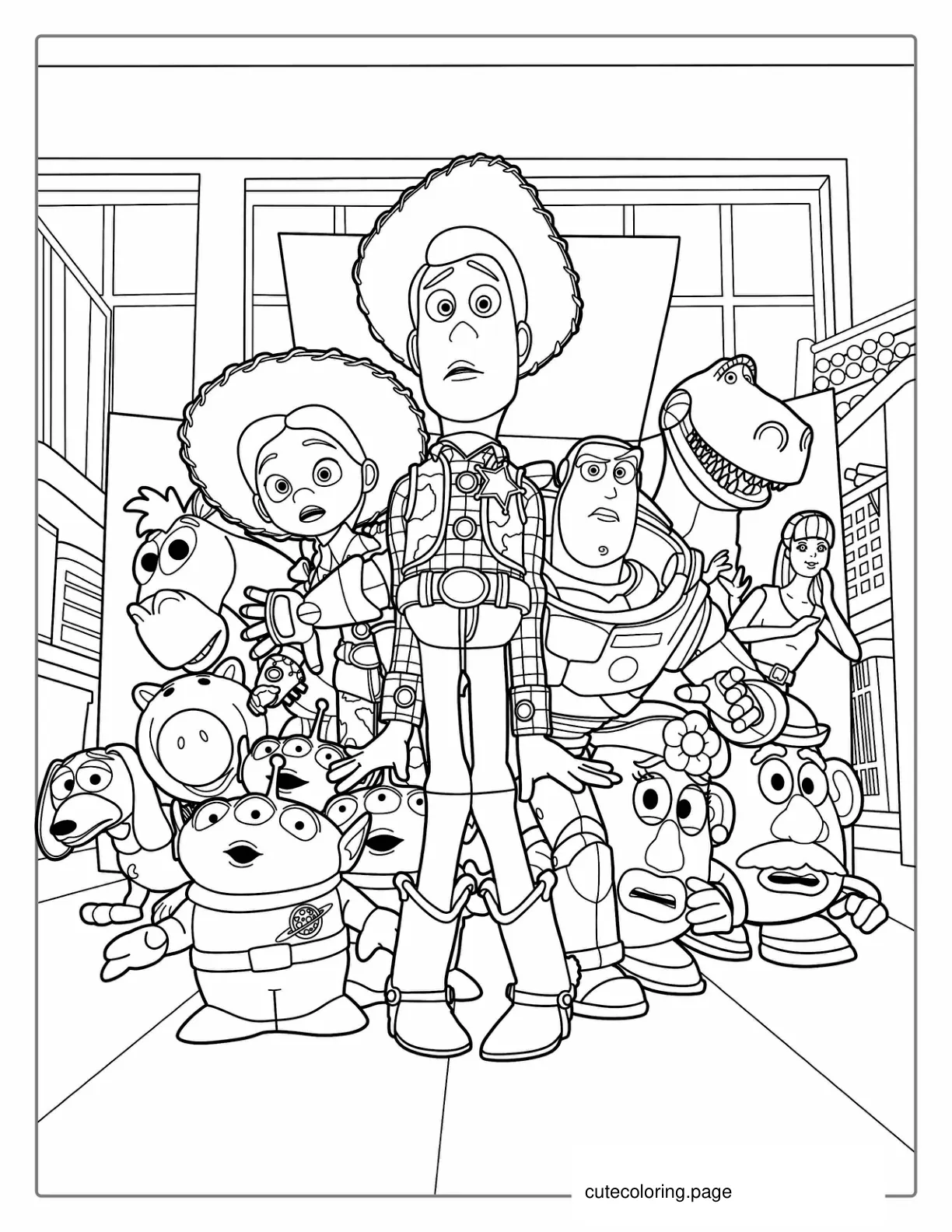 Toy Story 3 Coloring Page coloring page