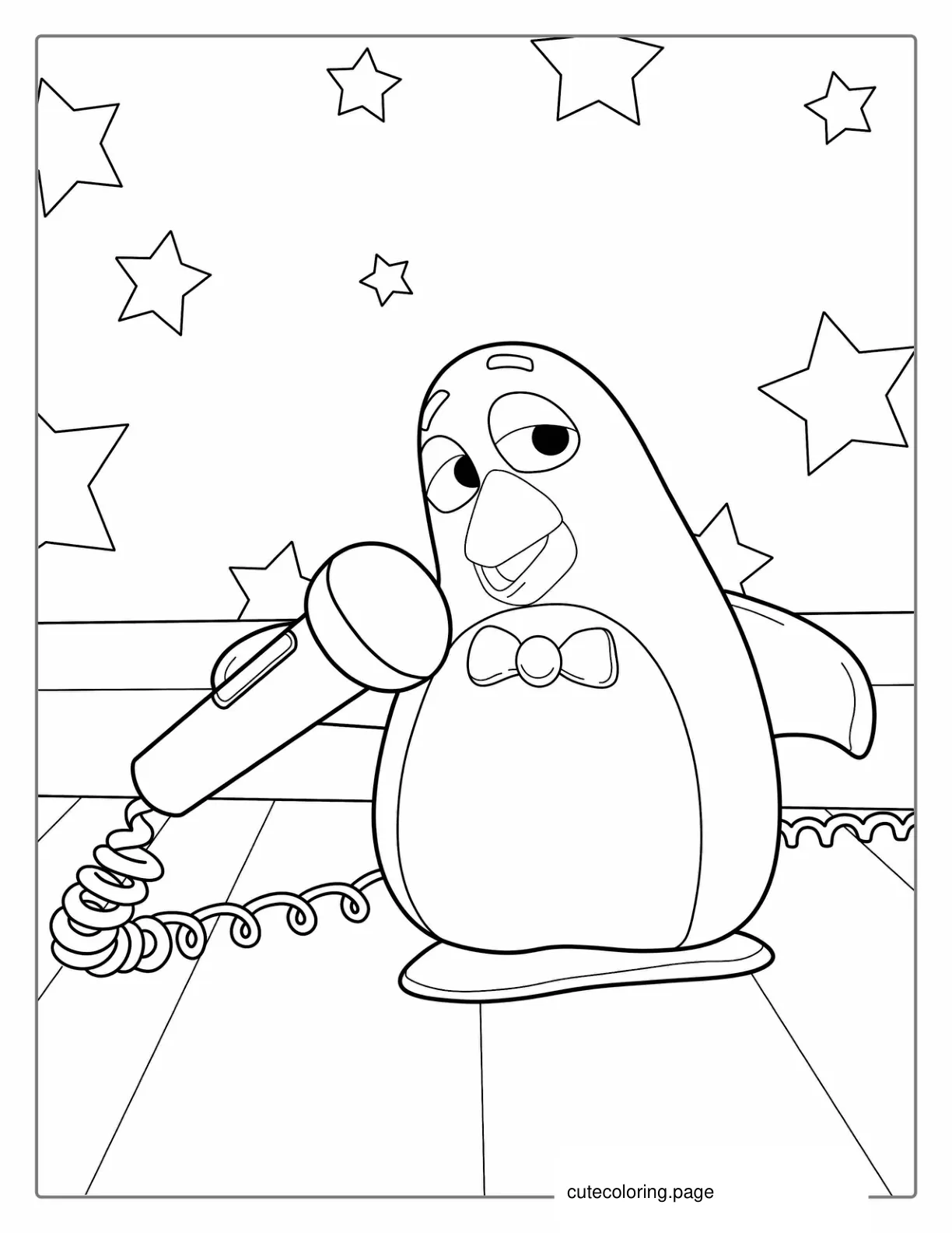 Wheezy The Penguin Coloring Page coloring page