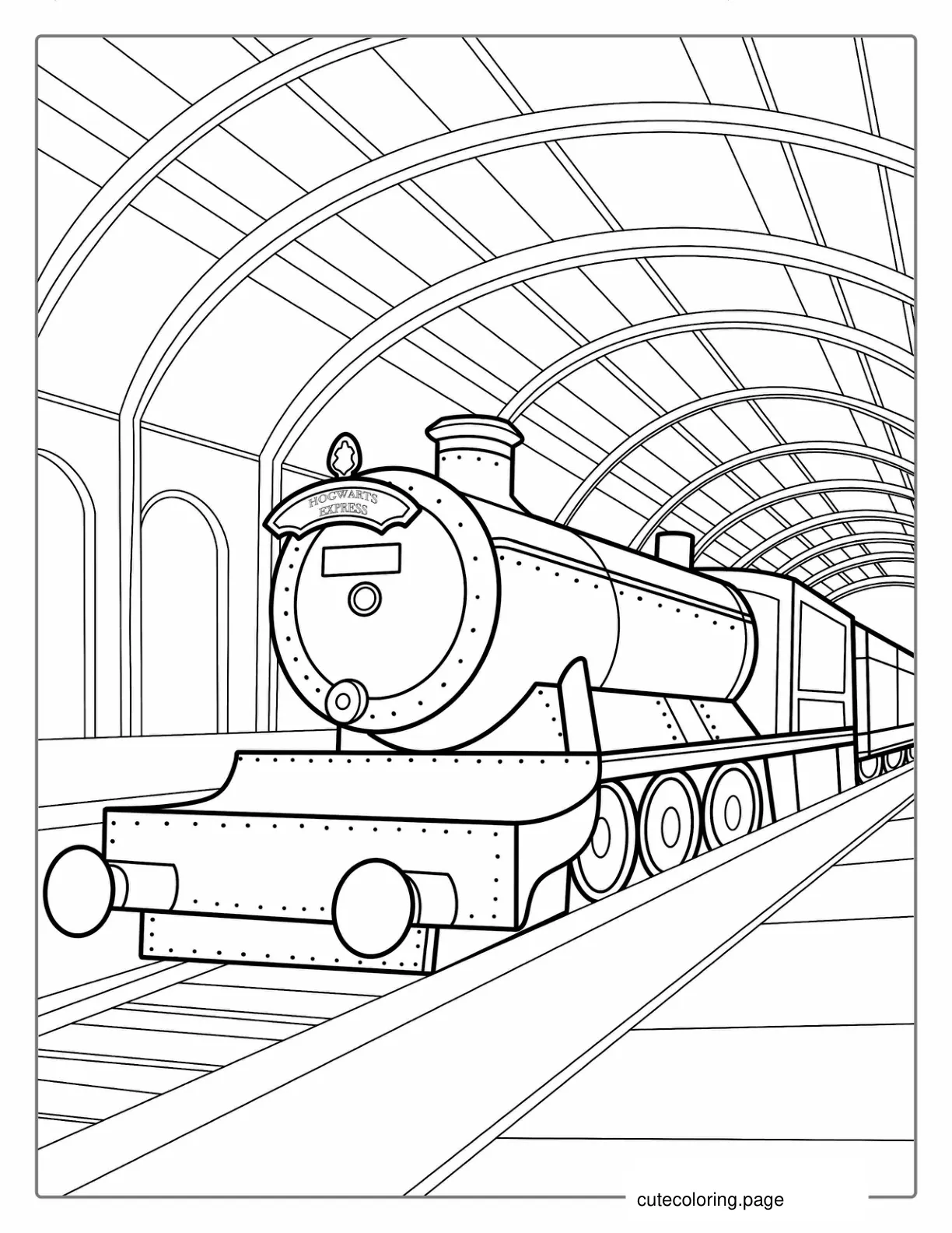 Coloring Sheet Of Hogwarts Express coloring page