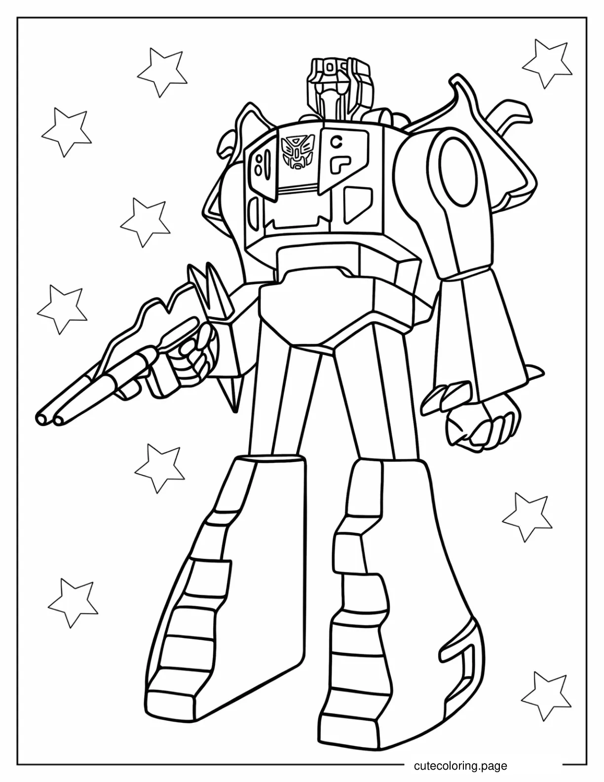 Cartoon Grimlock For Preschoolers coloring page