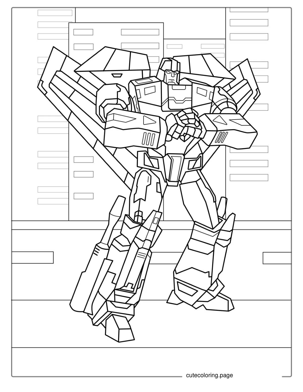 Coloring Page Of Jetfire coloring page