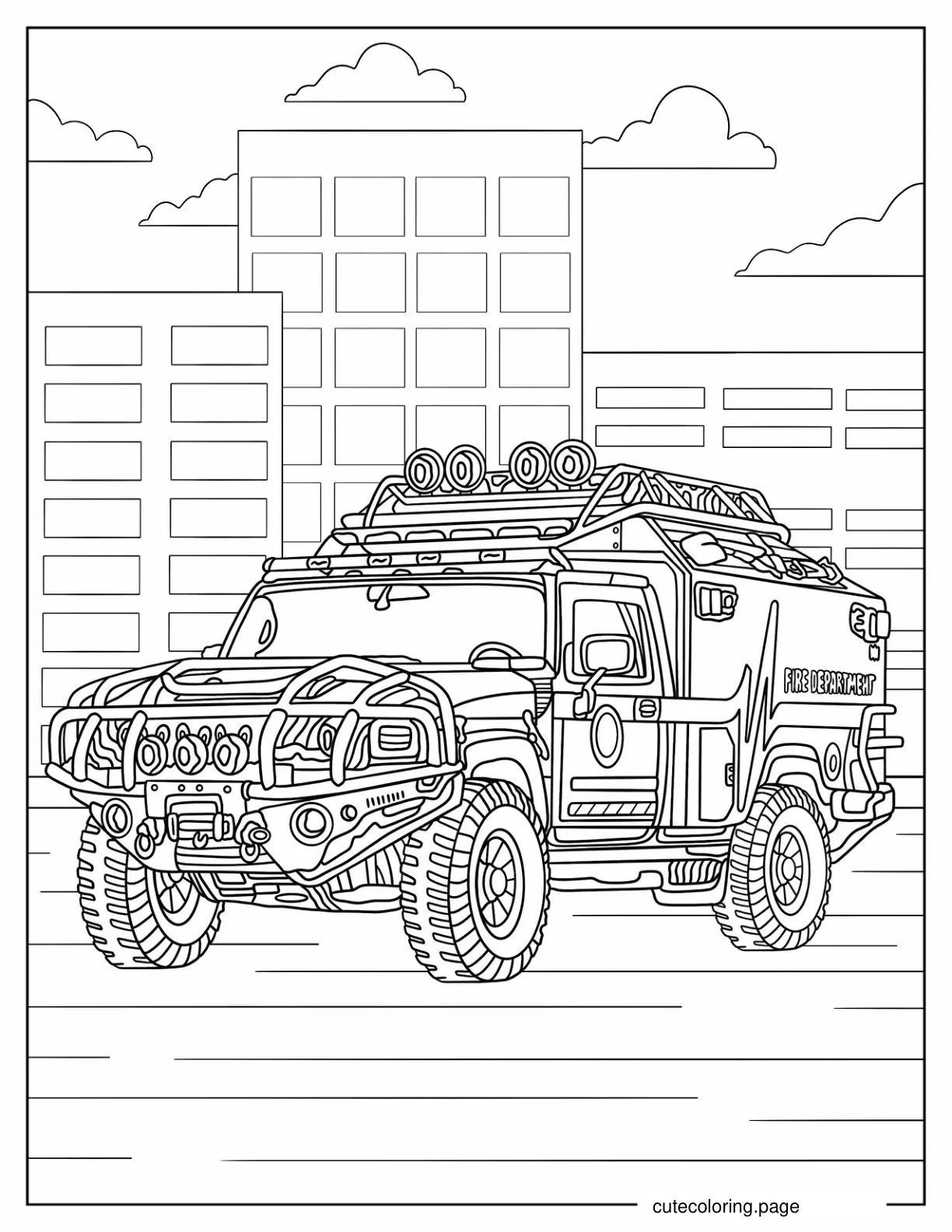 Movie Ratchet Car Form Coloring Sheet coloring page