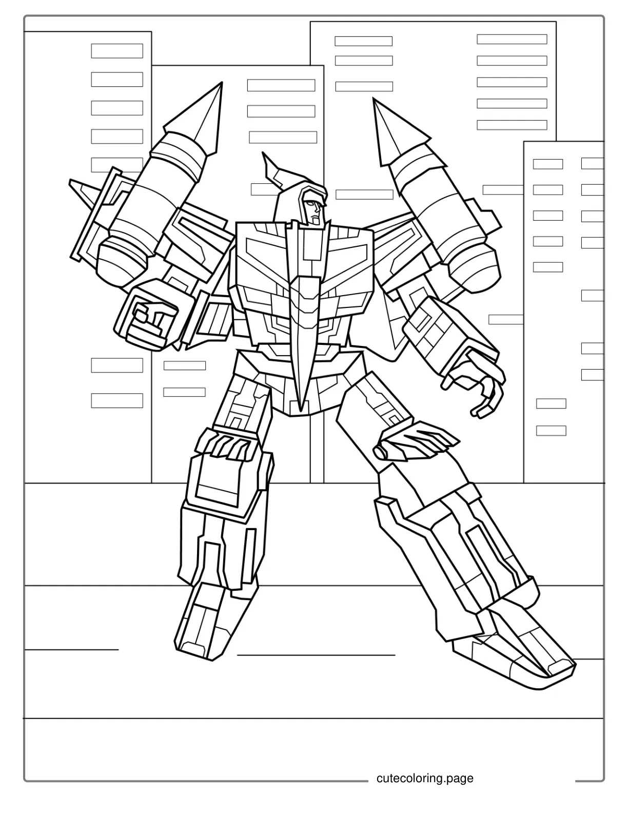 Swoop Transformer Coloring Page coloring page