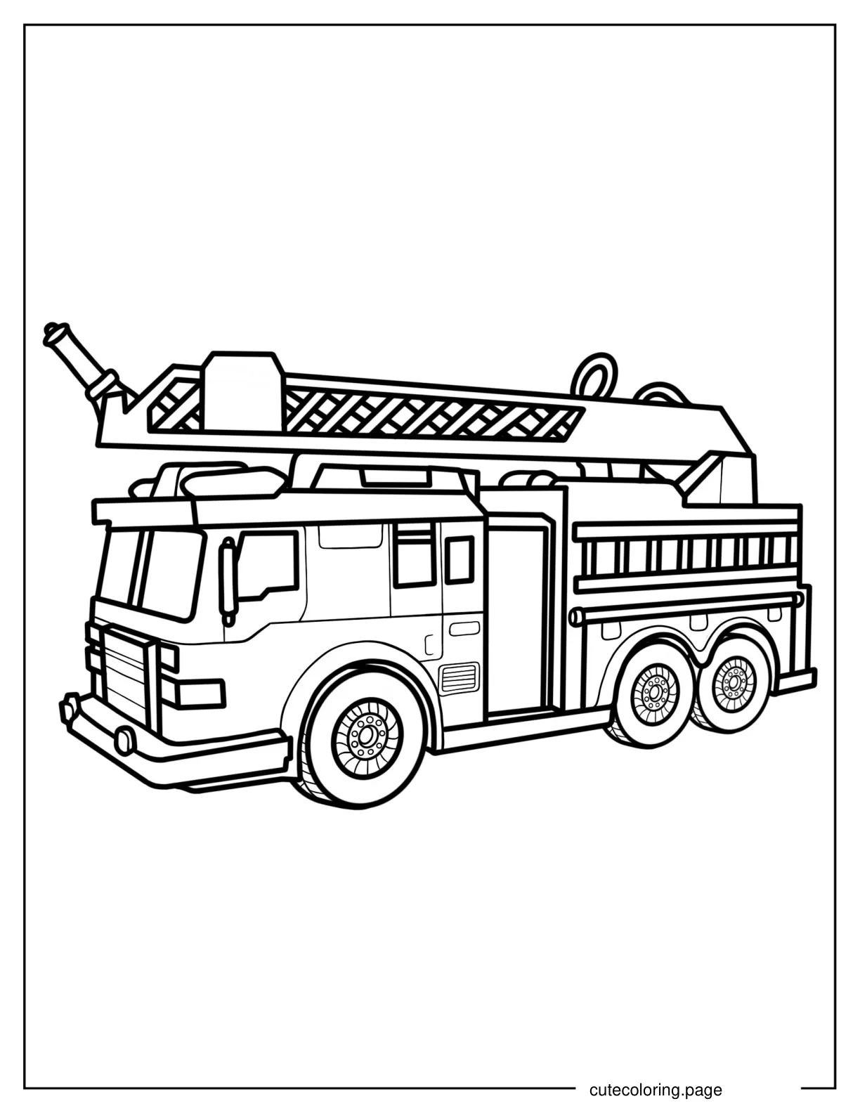 Fire Truck Coloring Page coloring page