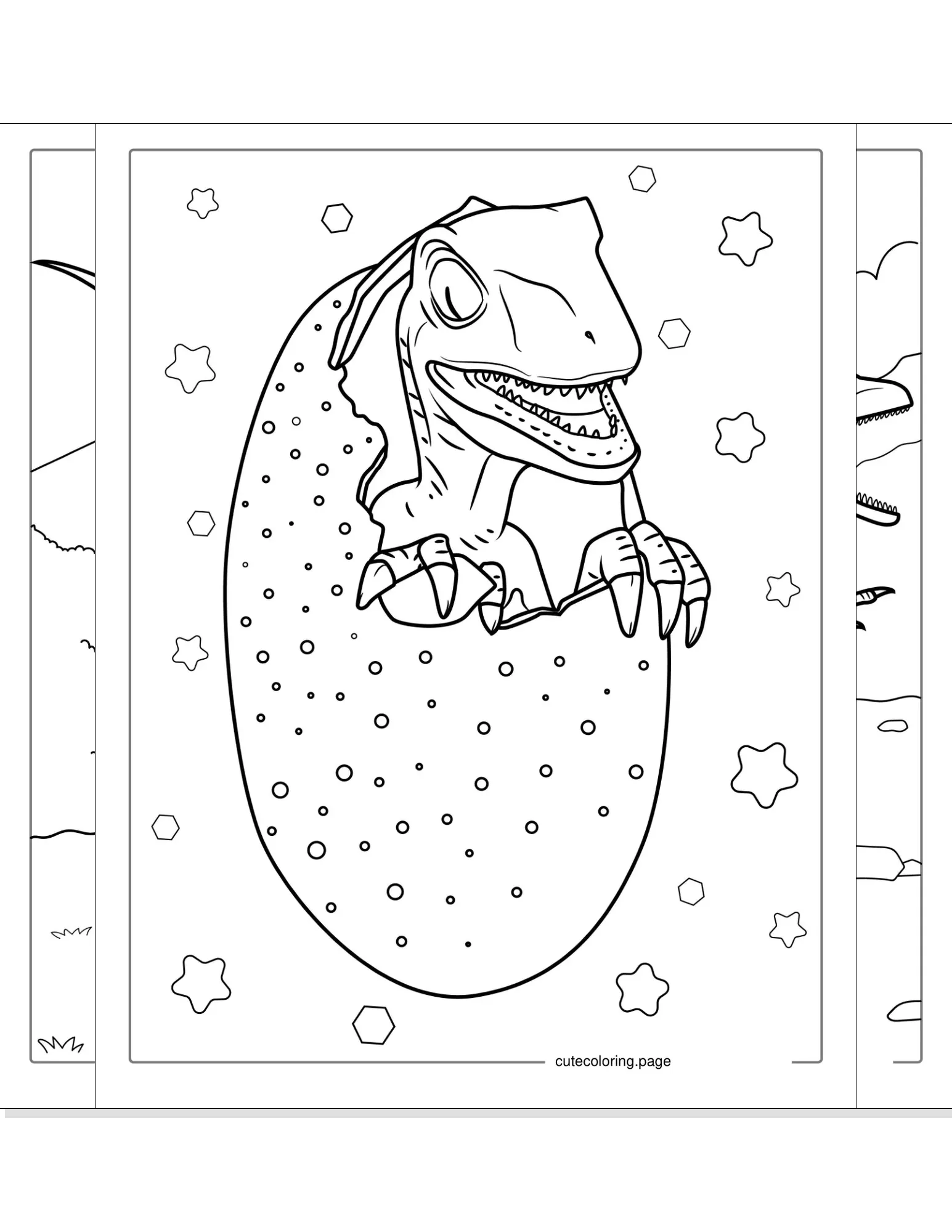 velociraptor coloring pages coloring page