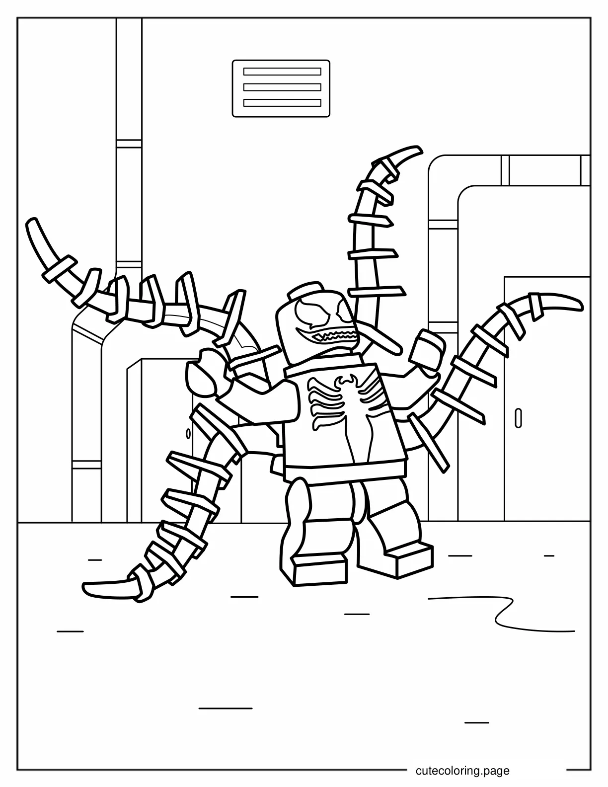 Coloring Sheet Of Lego Venom coloring page