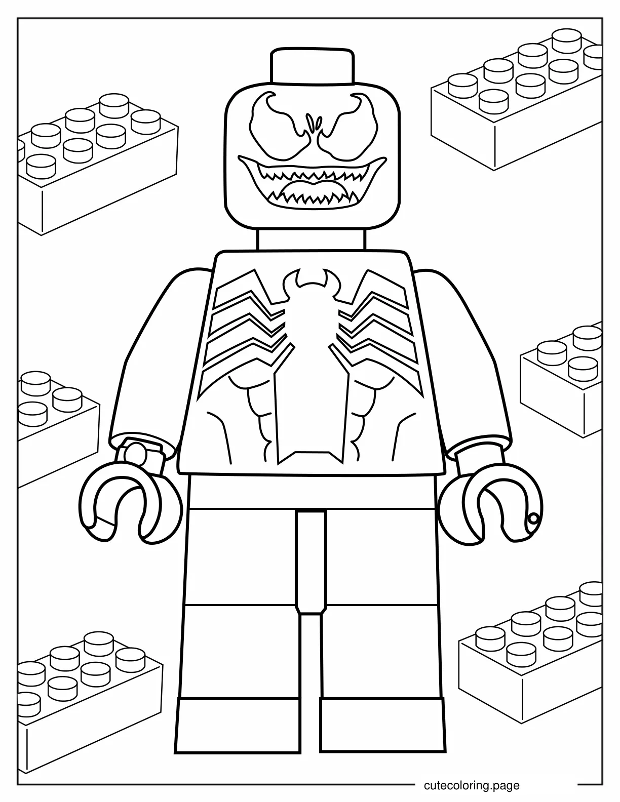 Lego Venom To Color coloring page