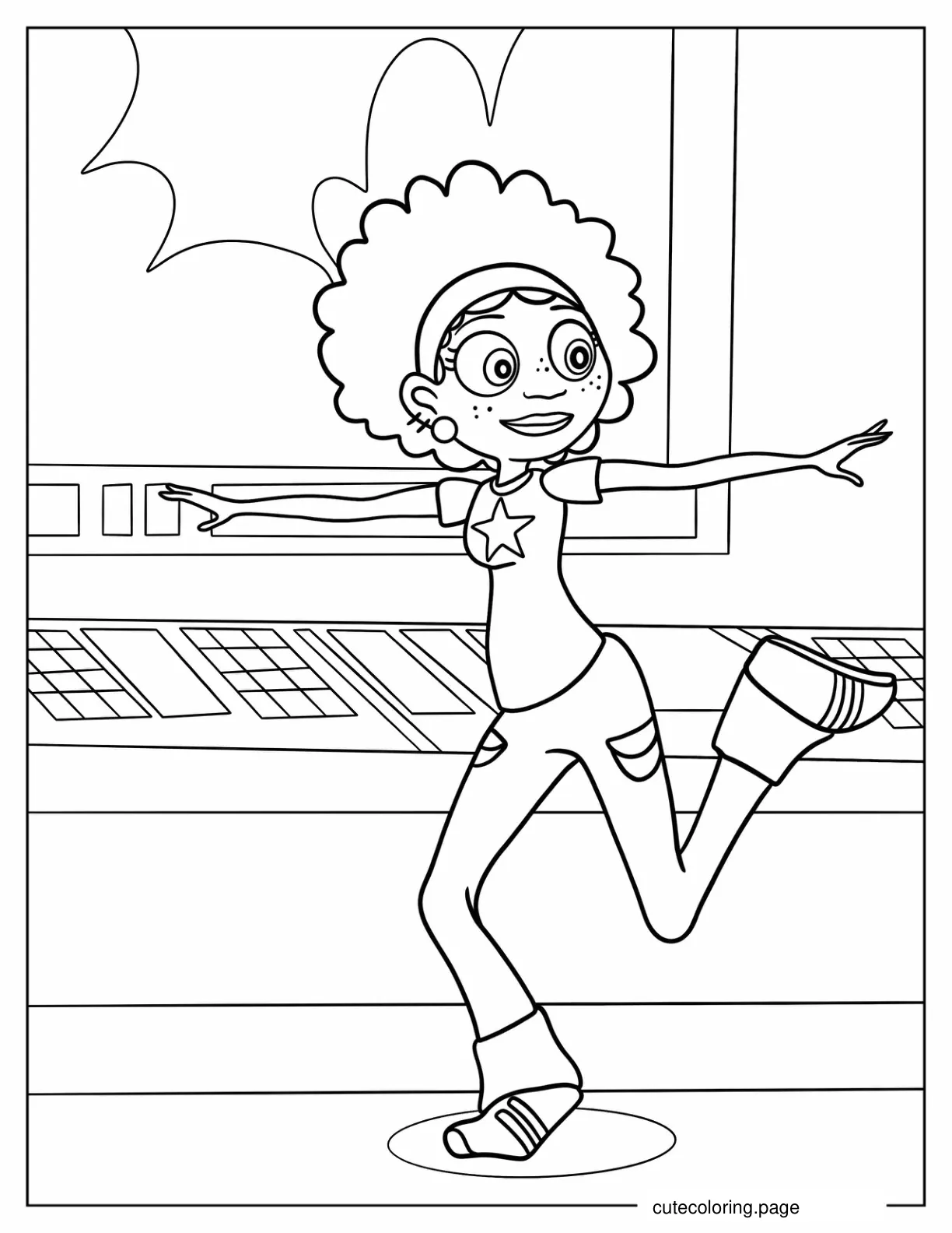 Koki In Funny Pose Coloring Page coloring page