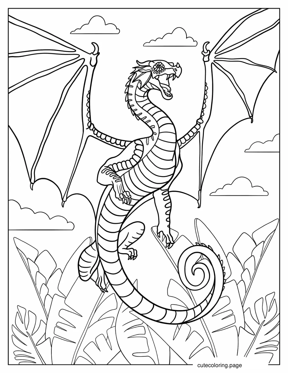 Glory Flying Coloring Sheet coloring page