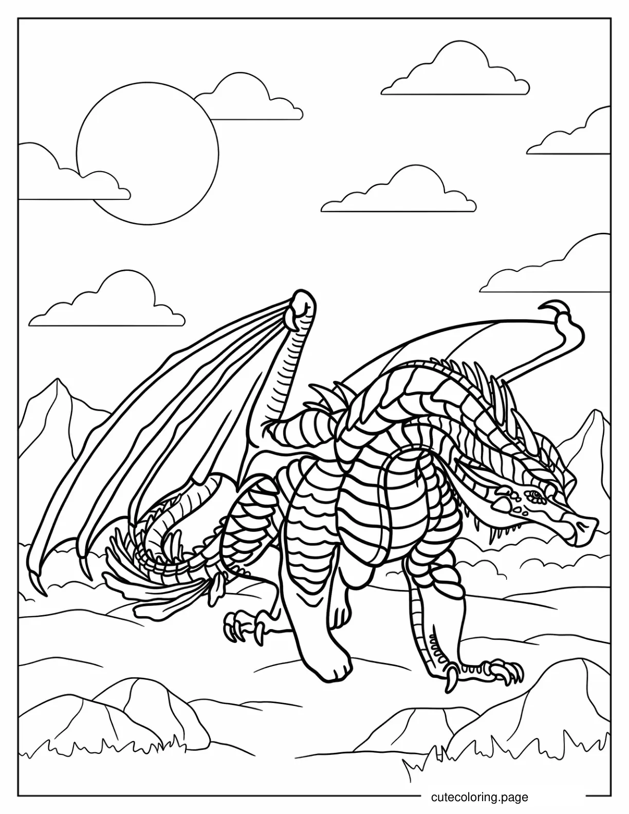 Wings Of Fire Coloring Pages(20+ free printable coloring pages) | Cute ...