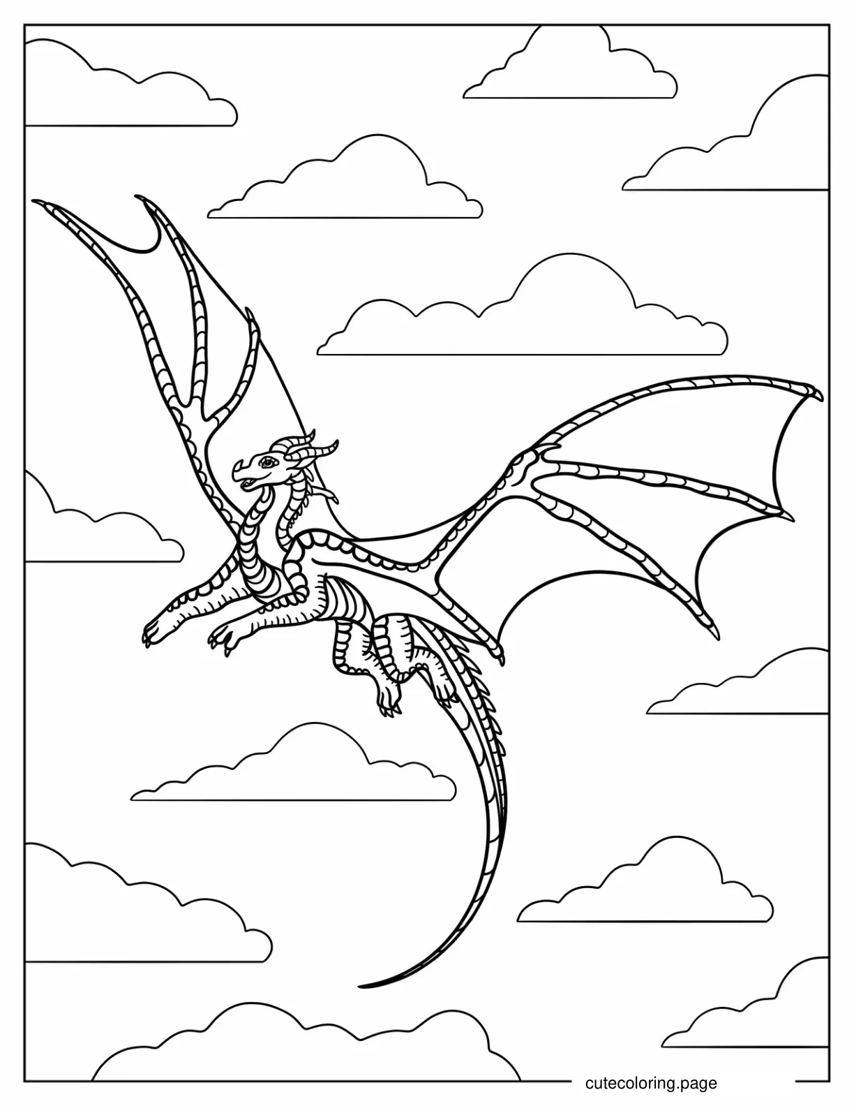 Wings Of Fire Peril Coloring Sheet coloring page