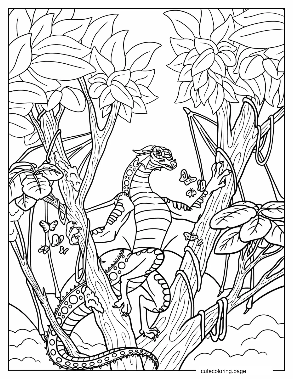 Wings Of Fire The Hidden Kingdom Poster coloring page