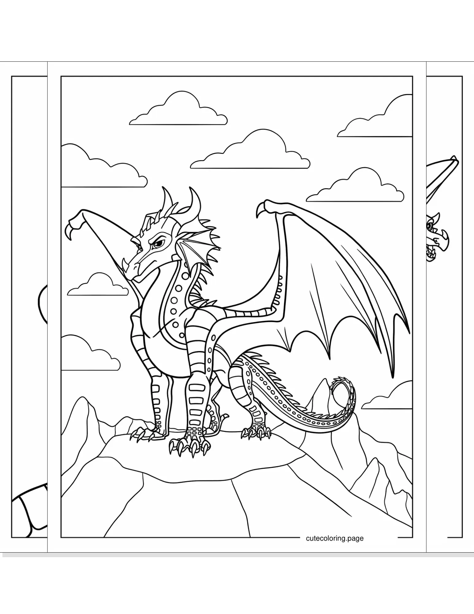 wings of fire coloring pages coloring page