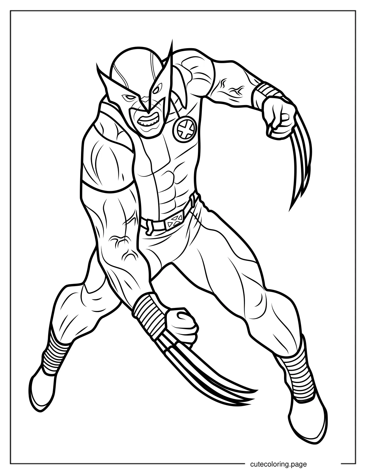 Hugh Jackman Wolverine In X Men V2 coloring page