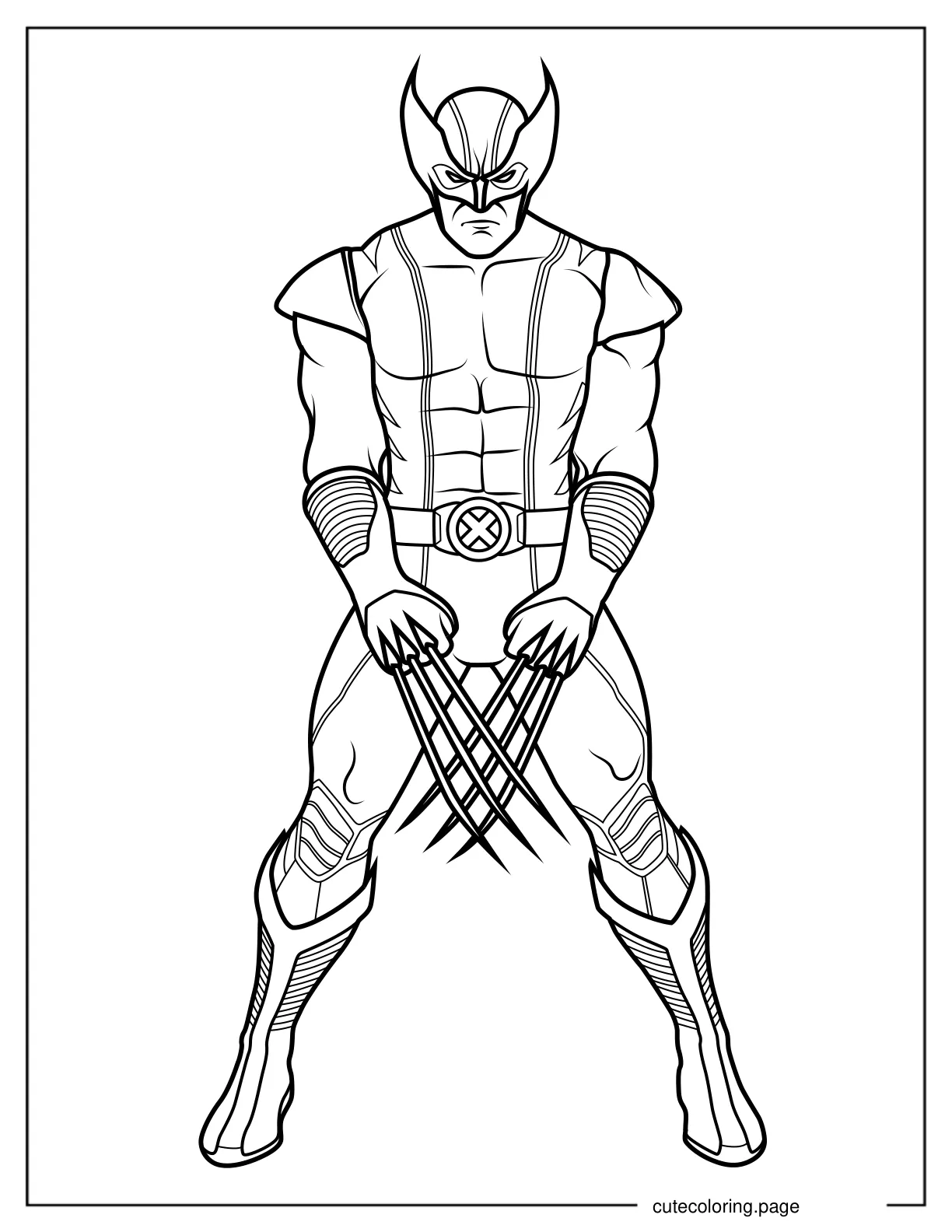 X Men Wolverine V2 coloring page