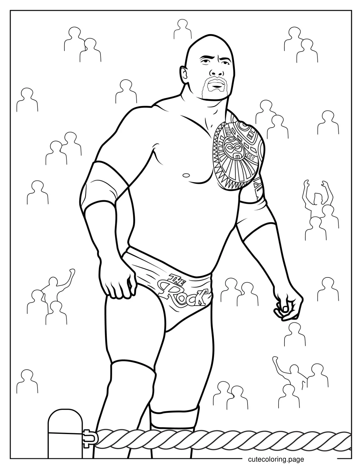 Can You Smell What The Rock Is Cooking coloring page