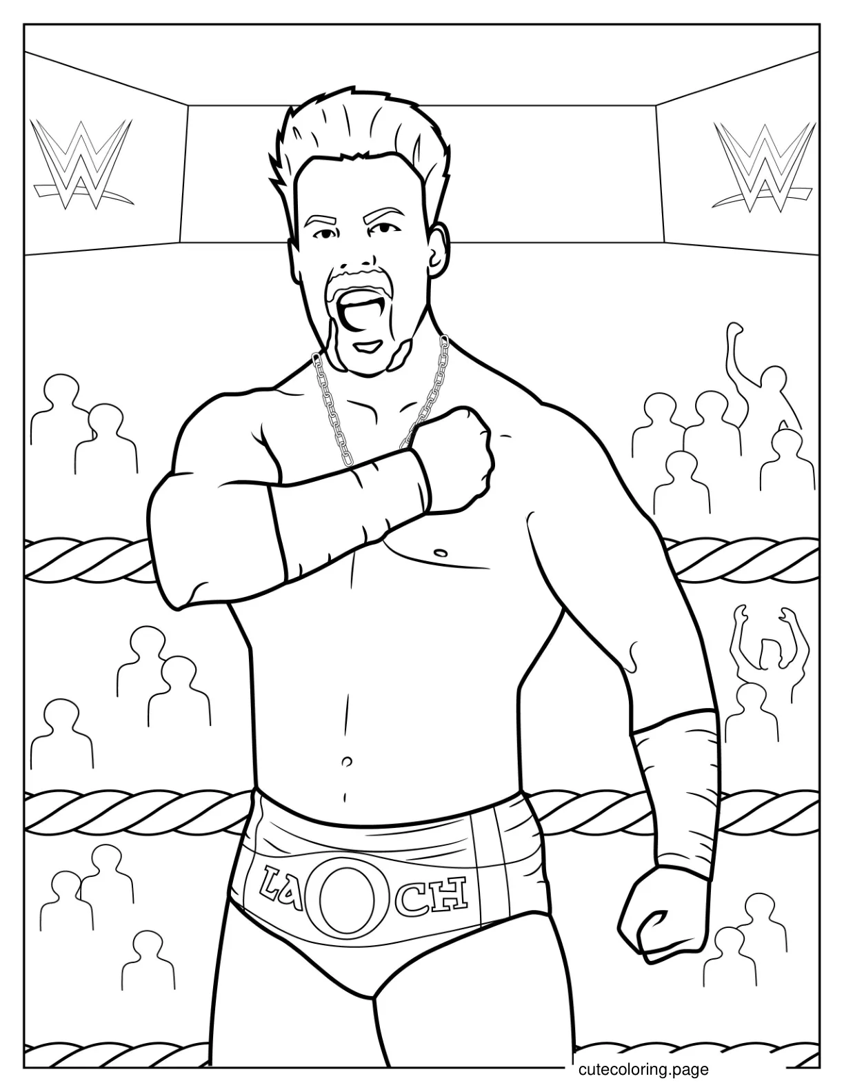 Sheamus WWE Wrestler coloring page