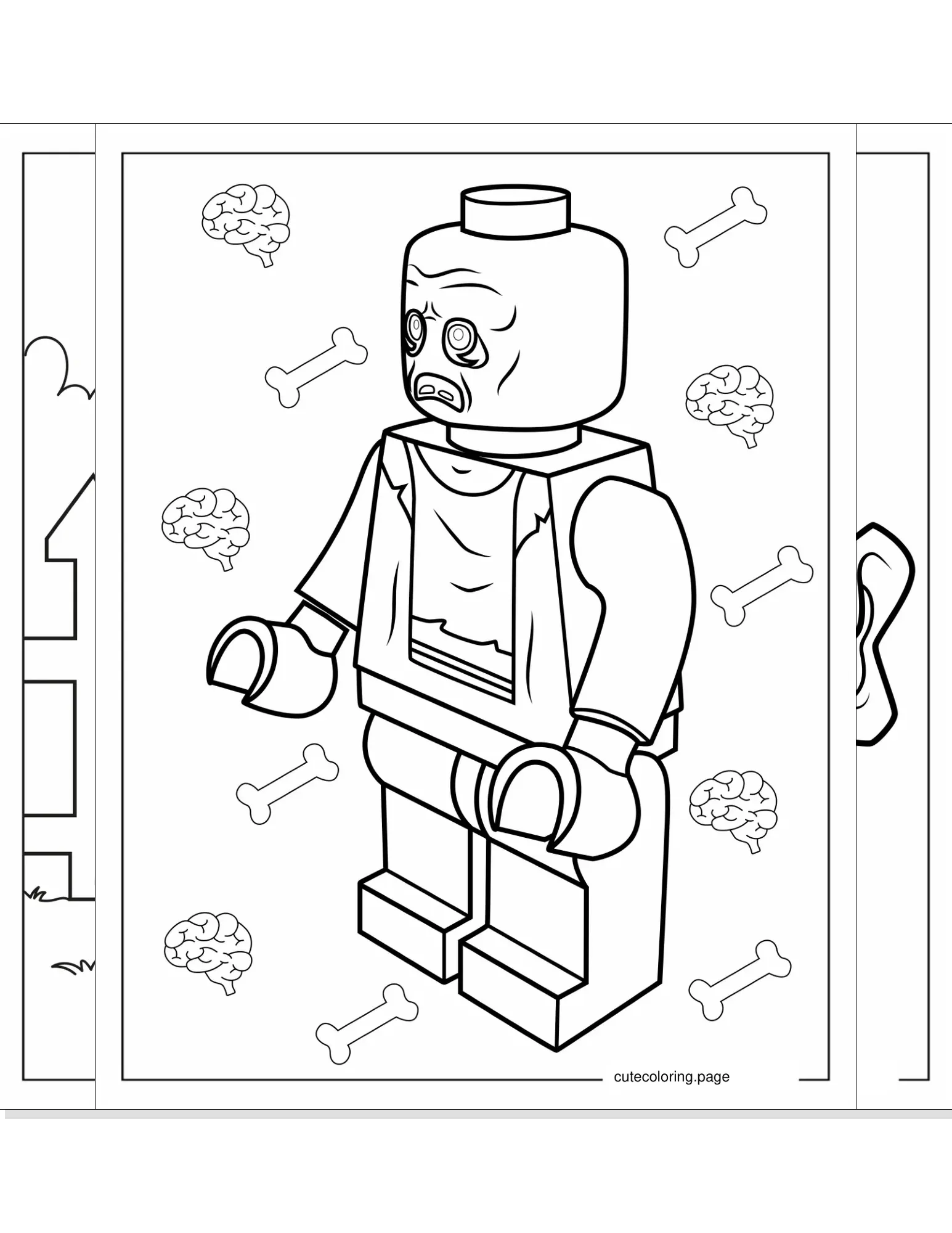 zombie coloring pages coloring page